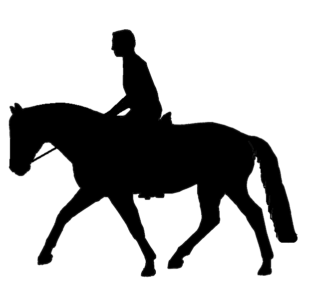 free clip art horse and rider silhouette - photo #21